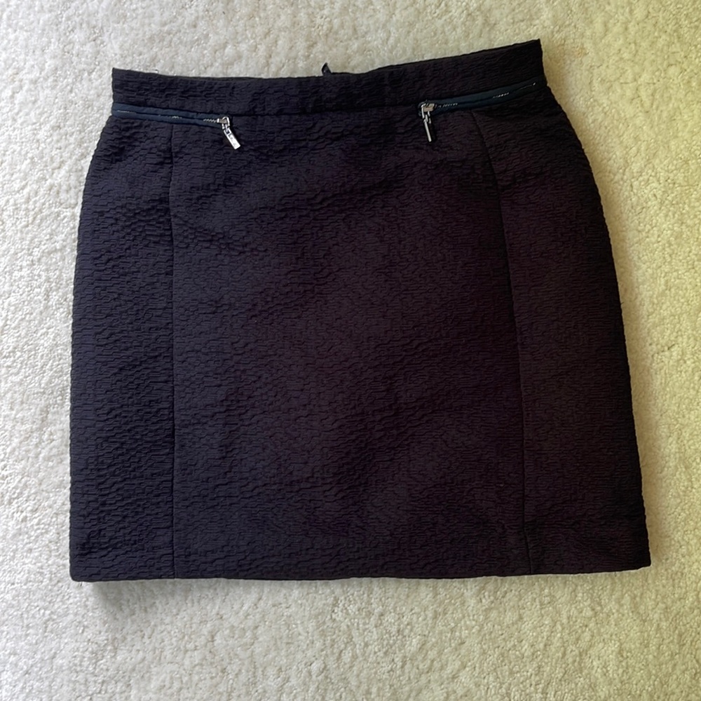 H&M black high-waisted mini skirt size 8